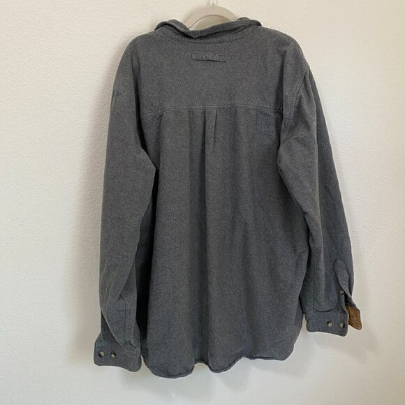 Legendary White Tails 2XT Buck Camp Flannel Shirt Gray With Tan Corduroy Trim - Picture 7 of 7